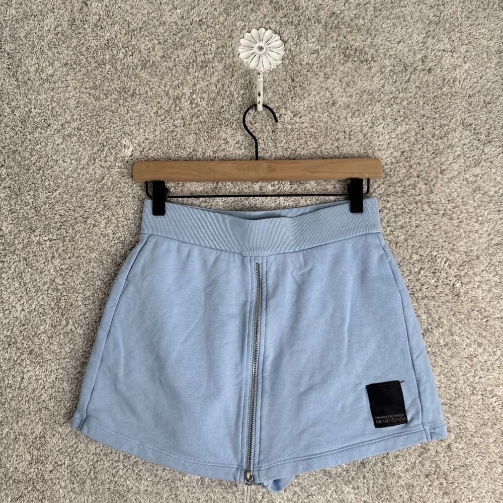Armani Exchange Milano Edition Zipper Skort Baby Blue‎ XS